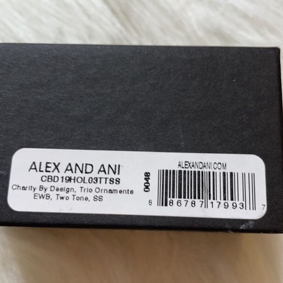 NIB Alex and Ani Charity by Design, Trio Ornaments Bangle Bracelet - Picture 4 of 5